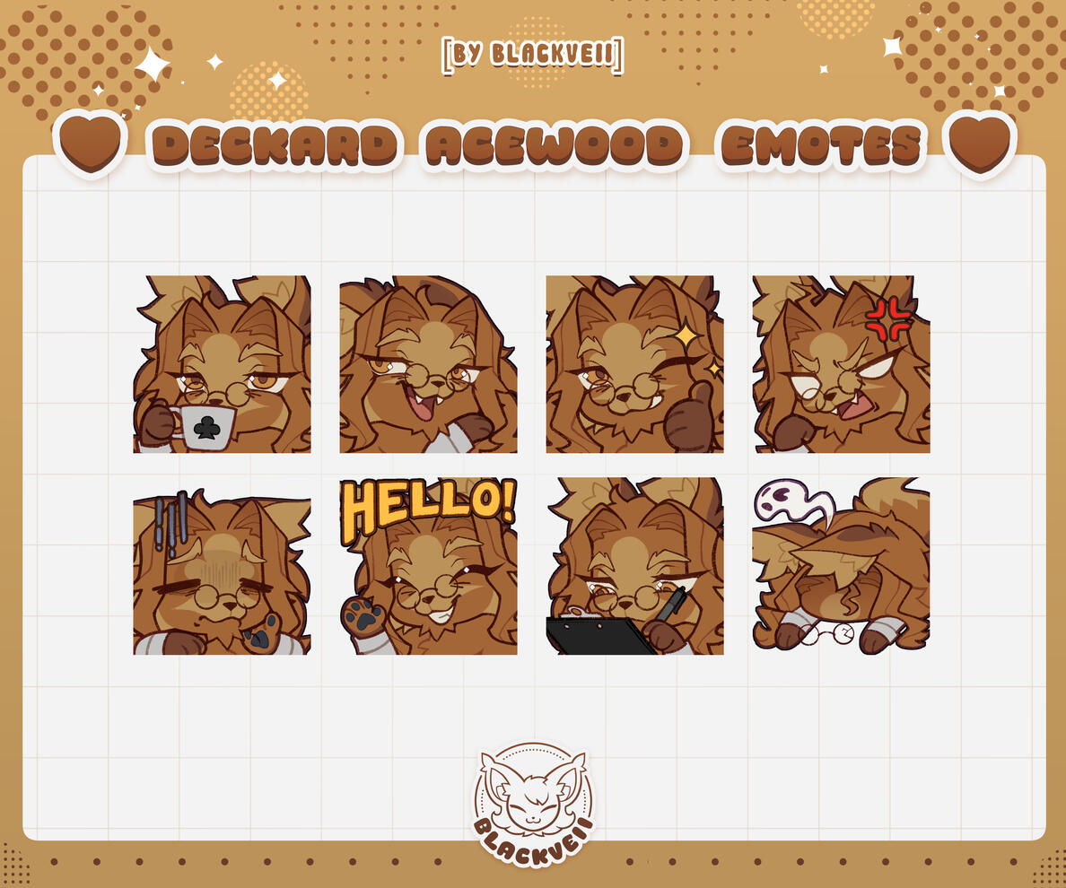8 Emote Pack, for Deckard Acewood